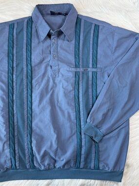 Vintage John Blair Long‎ Sleeve Polo Shirt